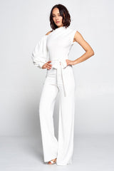 Thea One Shoulder Off Jumpsuit