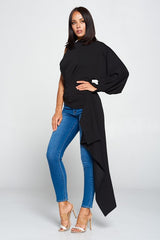 Thea asymmetrical drape top