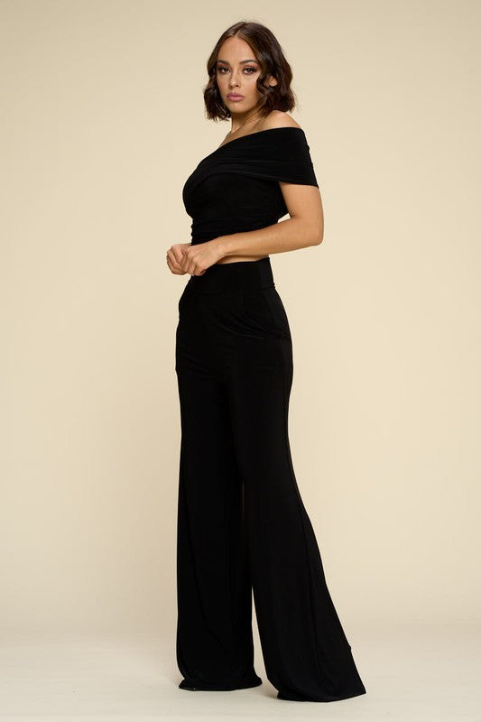 Off-shoulder broekset van Lea-Lise