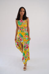 Alicante exotische print maxi-zonnejurk