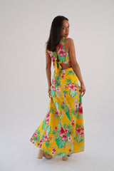 Alicante exotic print maxi sundress