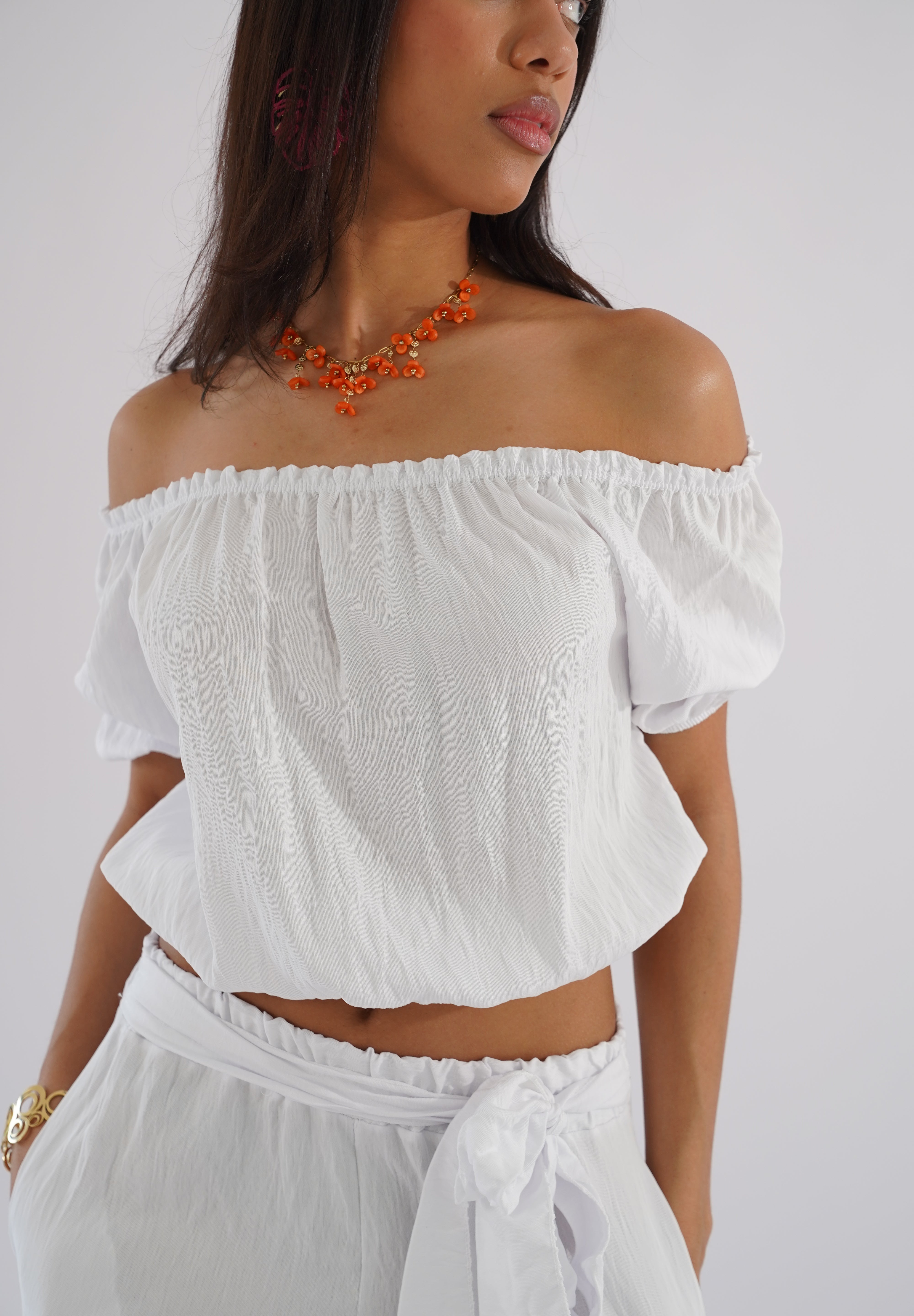 Bali floral necklace