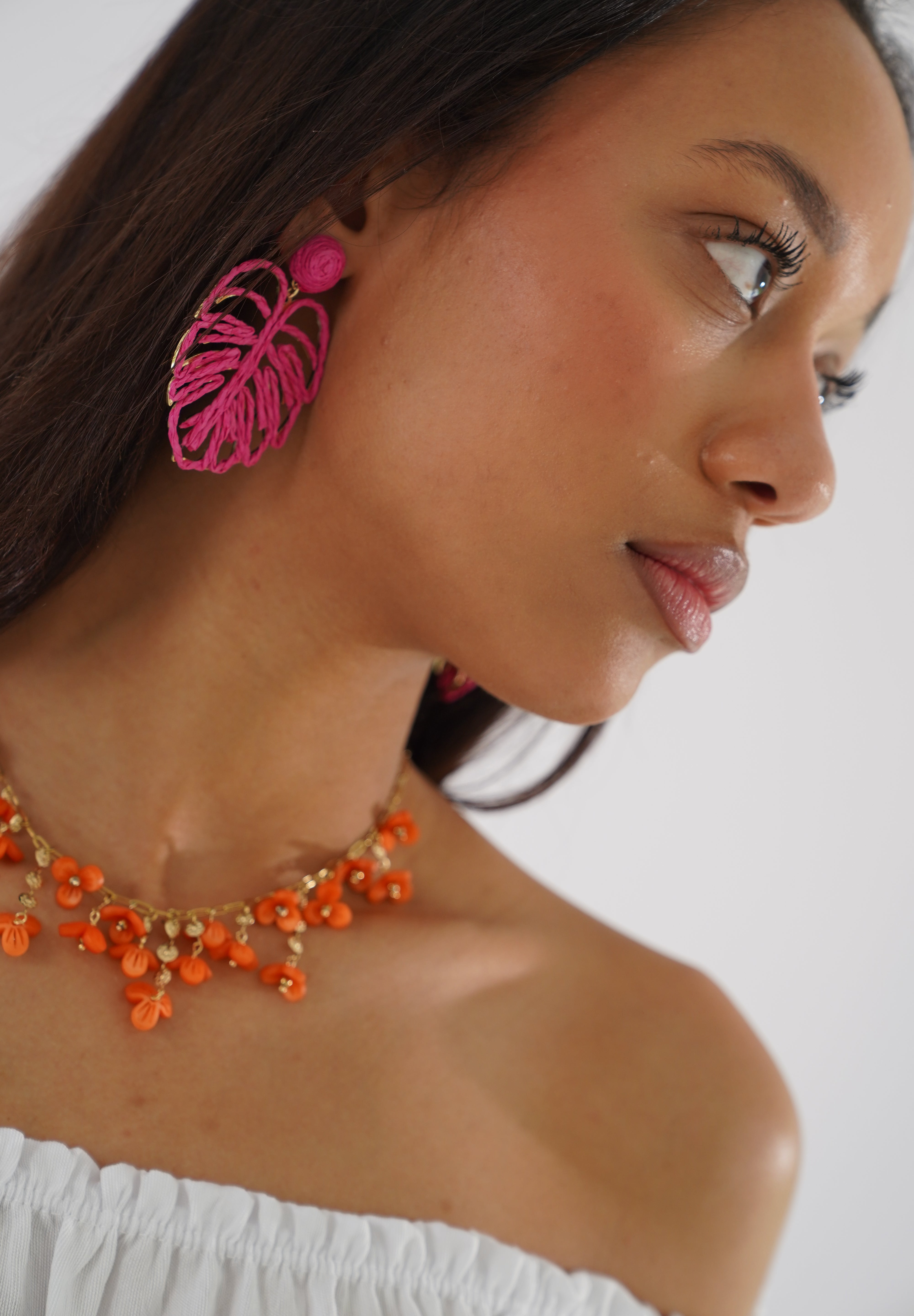Bali floral necklace