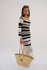 Acapulco Beach crochet striped maxi dress