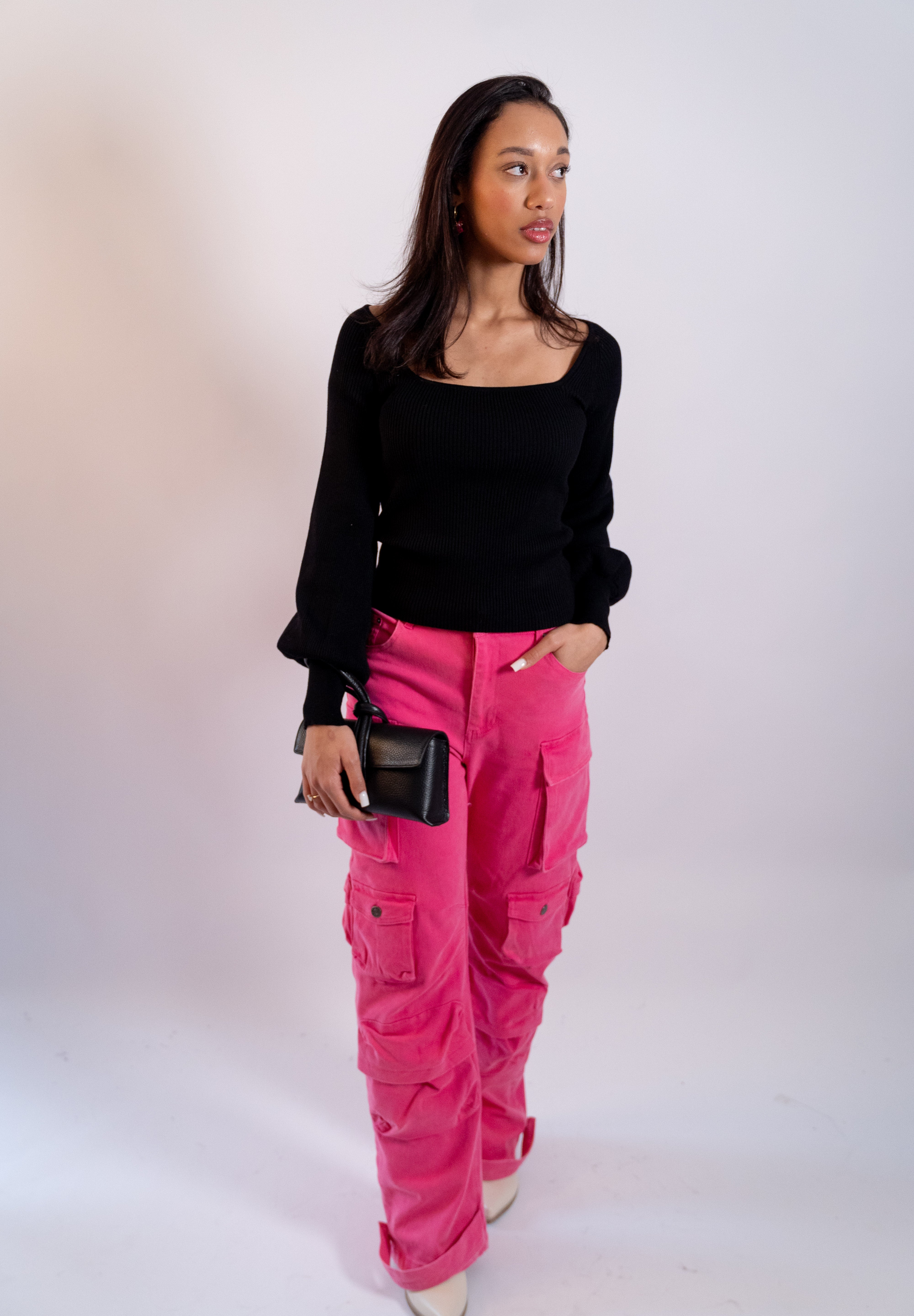 Rio cargo denim pants