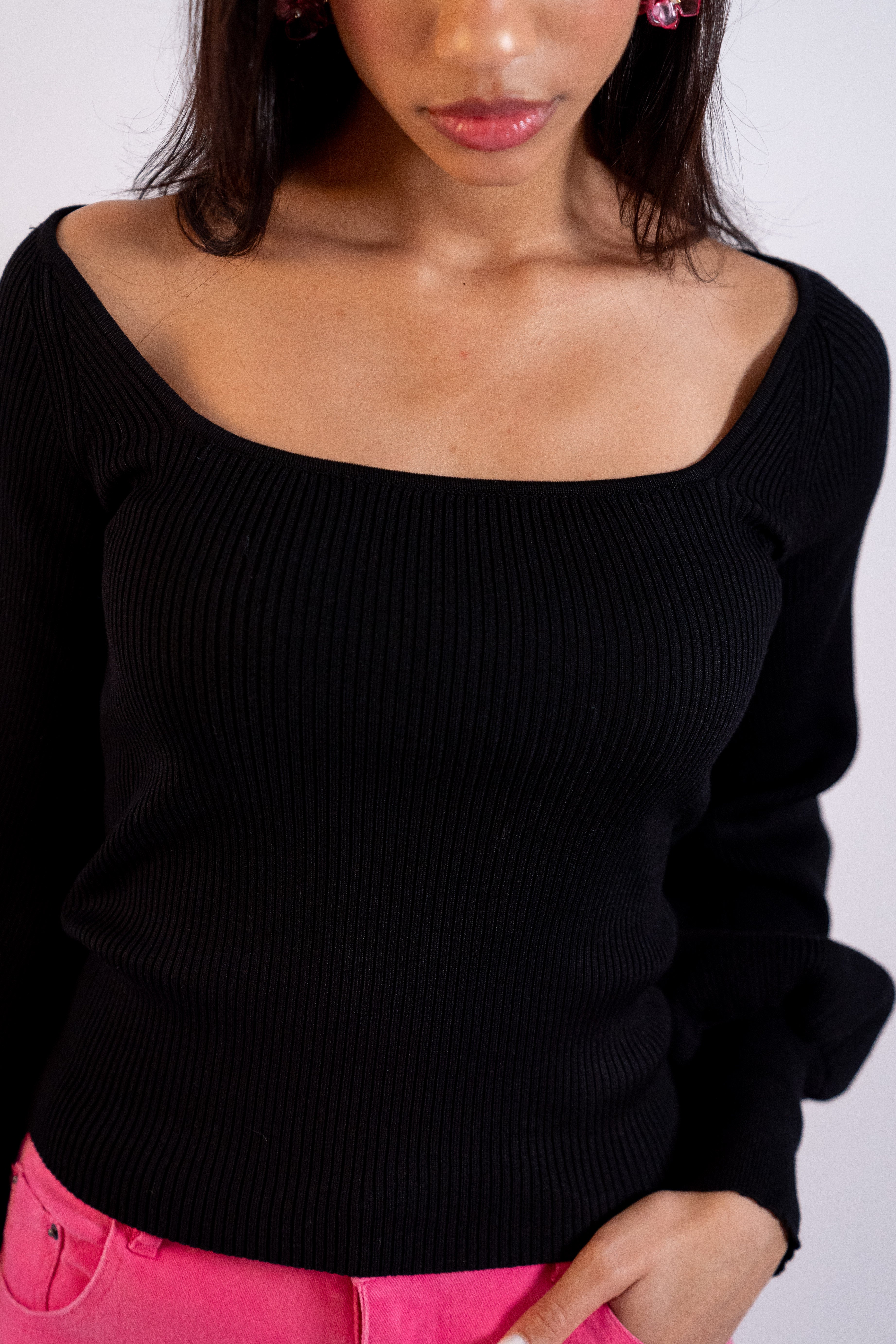 Elsa puff sleeve sweater