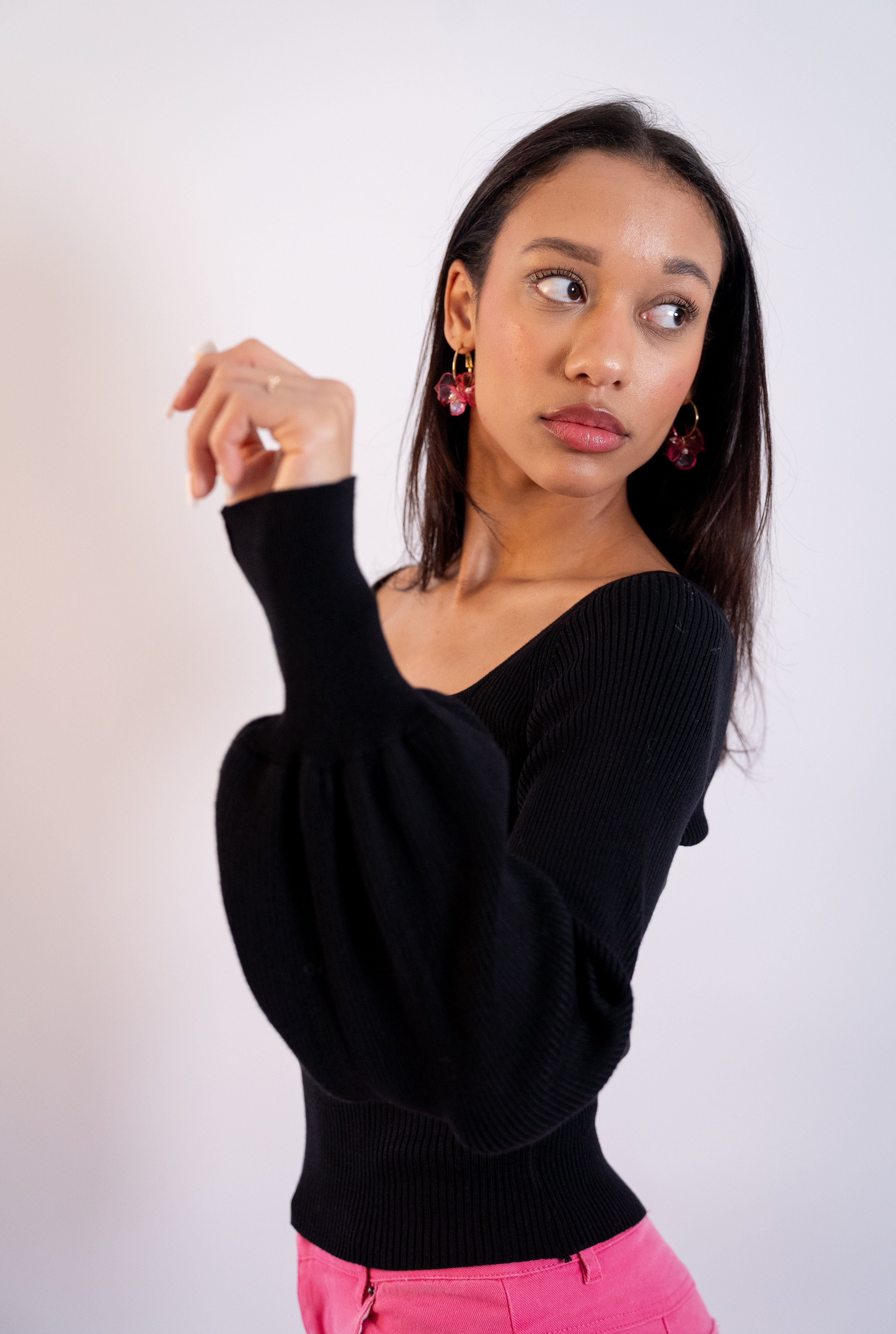 Elsa puff sleeve sweater
