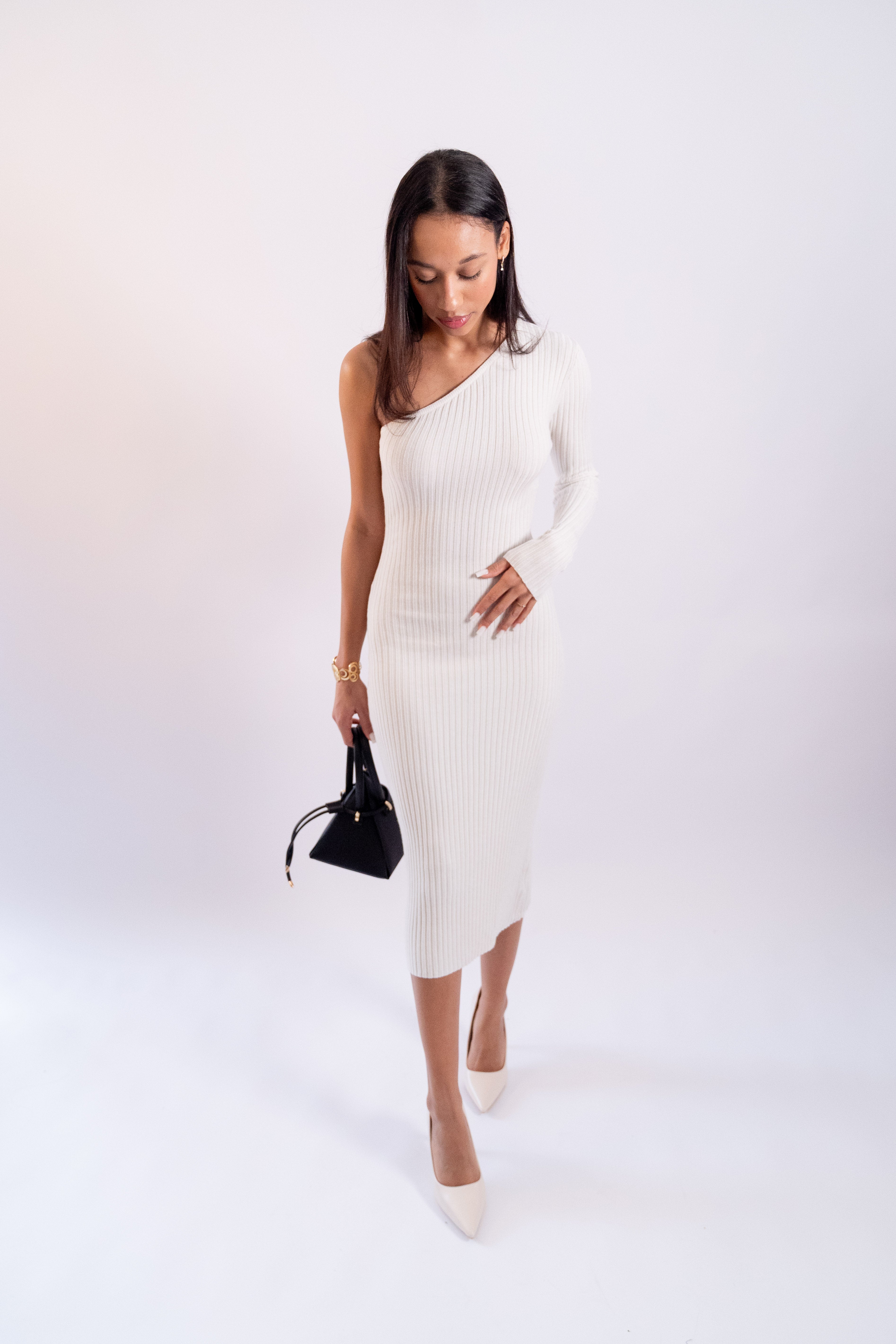 Almeria assymetrical bodycon dress