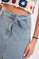 Soraya maxi denim skirt
