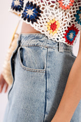 Soraya maxi denim skirt