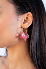 Phlox earrings pink