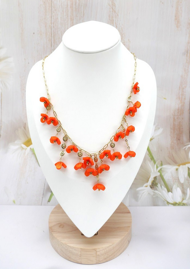 Bali floral necklace