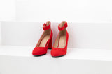 Rihanna block sandals