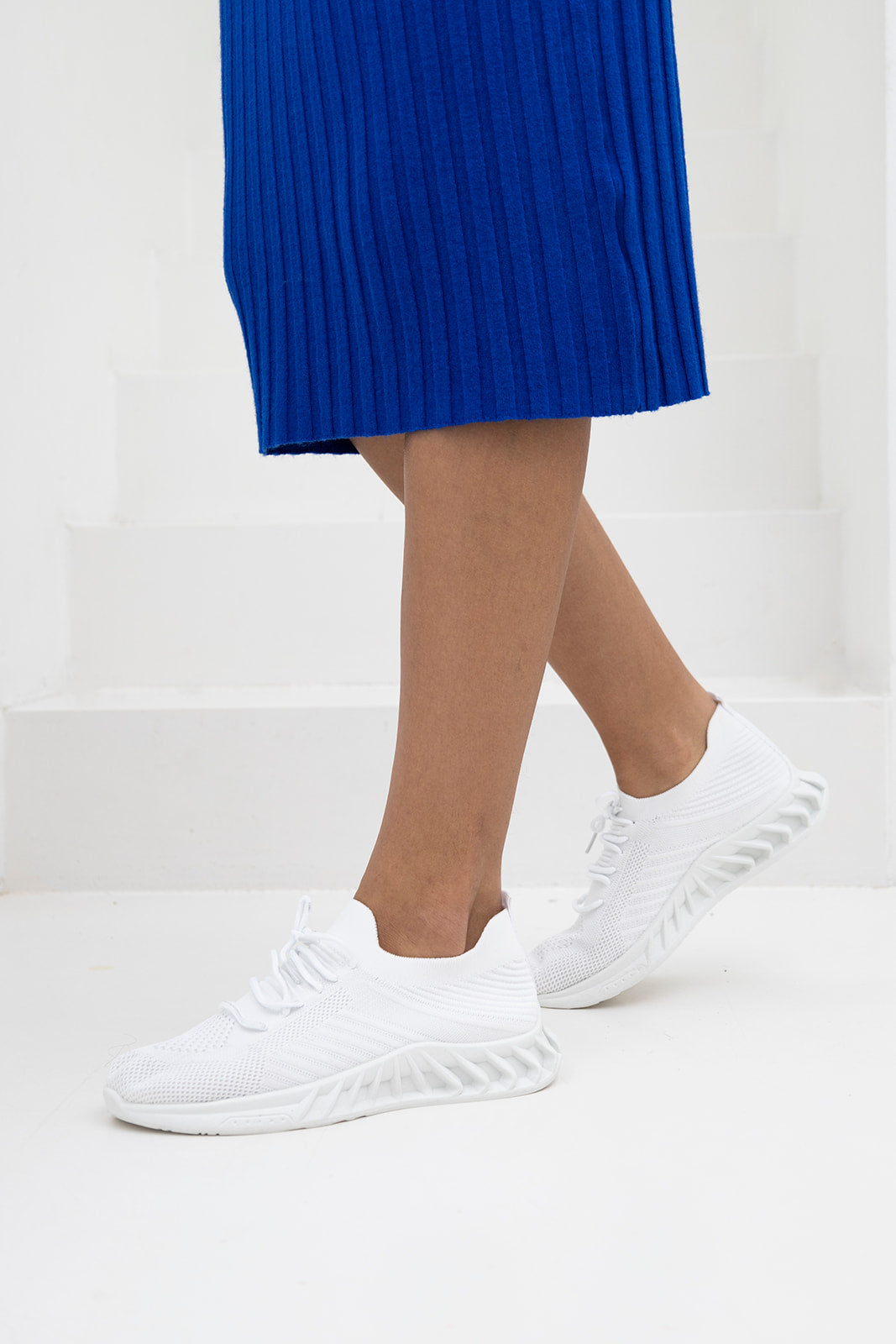 Rocca casual witte sneaker