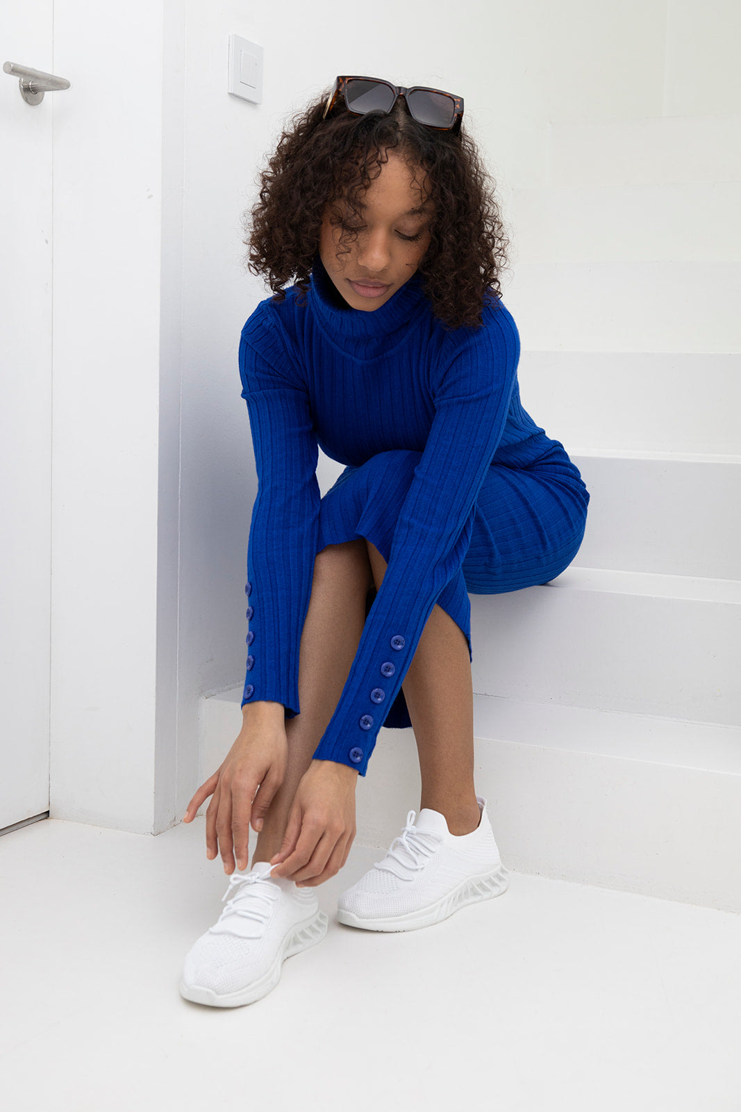Rocca casual witte sneaker