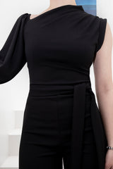 Thea One Shoulder Off Jumpsuit