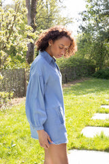 Athena denim shirt dress