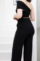 Off-shoulder broekset van Lea-Lise