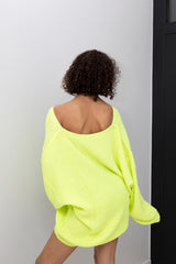 Eleonore neon oversized trui