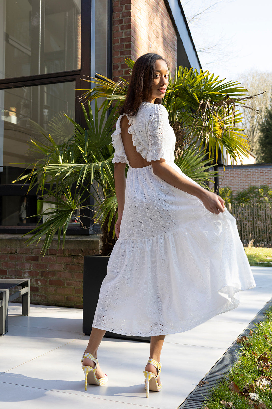 Adele summer flared dress
