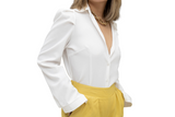 Tiara klassieke witte blouse